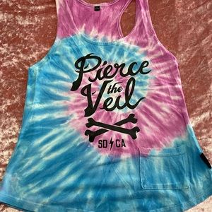 (Sold)Pierce the Veil tie-dye tank top